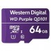 MEMORIA WD PURPLE SC QD101 MICRO SDXC 64GB VIDEOVIGILANCIA 24/7 CLASE 10 U1 LECT 50MB/S ESC 40MB/S WDD064G1P0C, - Garantía: 3 AÑOS -