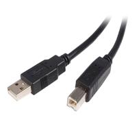 CABLE USB DE 5M PARA IMPRESORA - 1X USB A MACHO - 1X USB B MACHO - ADAPTADOR NEGRO - STARTECH.COM MOD. USB2HAB5M, - Garantía: 5 AÑOS -