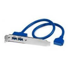 BRACKET DE 2 PUERTOS USB 3.0 SUPERSPEED CON CONEXIN A TARJETA MADRE - 2X USB 3.0 A HEMBRA - IDC 20 PINES HEMBRA - STARTECH.COM MOD. USB3SPLATE, - Garantía: 2 AÑOS -