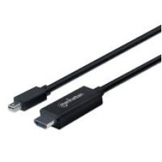 CABLE DISPLAYPORT ,MANHATTAN,153270,MINI - HDMI 4K  1.0M, - Garantía: 3 AÑOS -