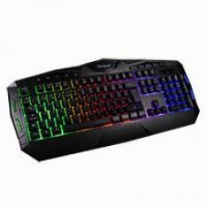 TECLADO MEMBRANA OCELOT GAMING OGEK03 / RETROILUMINADO / 105 TECLAS / ANTHIGOSTING / USB / COLOR NEGRO, - Garantía: 1 AÑO -