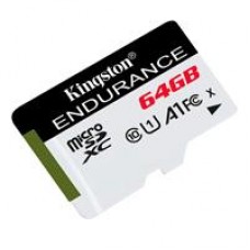 MEMORIA KINGSTON MICRO SD HIGH ENDURENCE 64GB UHS-I CLASE 10 P/ VIDEOVIGILANCIA (SDCE/64GB), - Garantía: 1 AÑO -