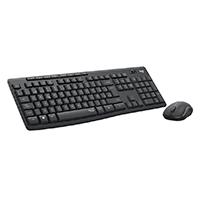 TECLADO Y MOUSE LOGITECH MK295 SILENT INALAMBRICO RECEPTOR USB (ESPAÑOL) NEGRO, - Garantía: 1 AÑO -