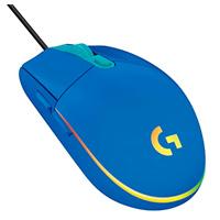 MOUSE GAMING LOGITECH G203 RGB LIGHTSYNC OPTICO USB ALAMBRICO 6 BOTONES PROGRAMABLES AZUL, - Garantía: 2 AÑOS -