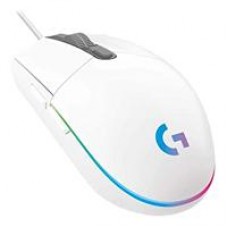 MOUSE GAMING LOGITECH G203 RGB LIGHTSYNC OPTICO USB ALAMBRICO 6 BOTONES PROGRAMABLES BLANCO, - Garantía: 2 AÑOS -