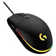 MOUSE GAMING LOGITECH G203 RGB LIGHTSYNC OPTICO USB ALAMBRICO 6 BOTONES PROGRAMABLES NEGRO, - Garantía: 2 AÑOS -