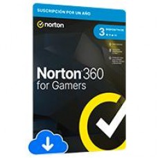 ESD NORTON 360 FOR GAMERS / TOTAL SECURITY/ 3 DISPOSITIVOS/ 1 AÑO/ DESCARGA DIGITAL, - Garantía: SG -