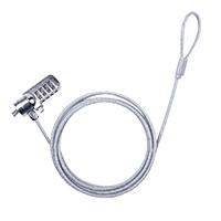 CANDADO TECHZONE DE COMBINACION DE CABLE DE ACERO INOXIDABLE 1.8 MTS, - Garantía: 1 AÑO -