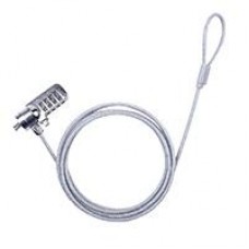 CANDADO TECHZONE DE COMBINACION DE CABLE DE ACERO INOXIDABLE 1.8 MTS, - Garantía: 1 AÑO -