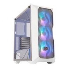 GABINETE COOLER MASTER TD500 MESH/BLANCO/MEDIA TORRE/ITX/ATX/SSI CEB/EATX/CRISTAL TEMPLADO/ARGB/GAMER, - Garantía: 1 AÑO -