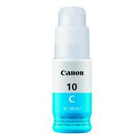 BOTELLA DE TINTA CANON GI-10C CYAN,TINTA CONTINUA,RENDIMIENTO 7700 PAGINAS,COMPATIBLE G6010,G5010,GM2010, - Garantía: SG -