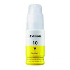 BOTELLA DE TINTA CANON GI-10Y AMARILLO,RENDIMIENTO 7,700 PAGINAS,COMPATIBLE: G6010,G5010,GM2010, - Garantía: SG -