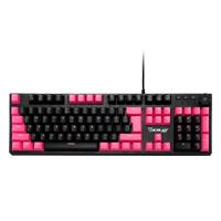 TECLADO MECANICO EXTENDIDO OCELOT/ALAMBRICO/ILUMINACION TIPO RGB CUBIERTA DE ABS/COLOR NEGRO CON ROSA/GAMER, - Garantía: 1 AÑO -