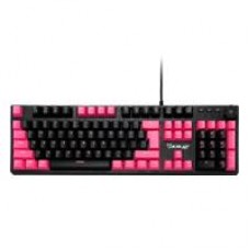 TECLADO MECANICO EXTENDIDO OCELOT/ALAMBRICO/ILUMINACION TIPO RGB CUBIERTA DE ABS/COLOR NEGRO CON ROSA/GAMER, - Garantía: 1 AÑO -