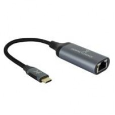 ADAPTADOR USB TIPO C A ETHERNET RJ45 HASTA 1000 MBPS PERFECT CHOICE - GRIS, - Garantía: 1 AÑO -