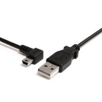 CABLE DE 91CM USB 2.0 ACODADO A LA IZQUIERDA MINI B - CABLE ADAPTADOR USB A A MINI B - CABLE CONVERTIDOR USB-A A MINI USB-B - STARTECH.COM MOD. USB2HABM3LA, - Garantía: SG -