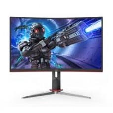 MONITOR GAMER CURVO AOC 27 PANEL VA / 165 HZ / TIEMPO DE RESPUESTA 1 MS / AMD FREE SYNC / COLOR NEGRO Y ROJO / 2 HDMI / VGA / DISPLAYPORT / ASPECTO 16:9 / RESOLUCION 1920 X 1080 / BRILLO 250 CD/M2, - Garantía: 3 AÑOS -