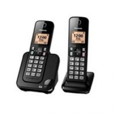 TELEFONO PANASONIC KX-TGC352MEB INALAMBRICO  BASE + HANDSET PANTALLA LCD COLOR AMBAR TECLADO ILUMINADO ALTAVOZ IDENTIFICADOR DE LLAMADAS 50 NUMEROS EN DIRECTORIO (NEGRO), - Garantía: 1 AÑO -