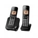 TELEFONO PANASONIC KX-TGC352MEB INALAMBRICO  BASE + HANDSET PANTALLA LCD COLOR AMBAR TECLADO ILUMINADO ALTAVOZ IDENTIFICADOR DE LLAMADAS 50 NUMEROS EN DIRECTORIO (NEGRO), - Garantía: 1 AÑO -