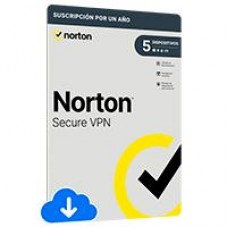ESD NORTON WIFI VPN PRIVACIDAD SEGURA 5 DISPOSITIVOS 1 AÑO/ENTREGA ELECTRONICA, - Garantía: SG -