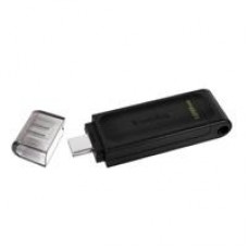 MEMORIA FLASH USB KINGSTON DATA TRAVELER 70 128GB GEN 1 3.2 TIPO C NEGRO (DT70/128GB), - Garantía: 1 AÑO -