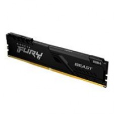 MEMORIA RAM KINGSTON DIMM DDR4 8GB 3200MT/S FURY BEAST BLACK CL16 288PIN 1.35V C/DISIPADOR DE CALOR P/PC/GAMER/ALTO RENDIMIENTO KF432C16BB/8, - Garantía: 1 AÑO -