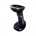 LECTOR DE CODIGOS DE BARRAS GHIA GSW2 / INALAMBRICO / 2D / LED ROJO Y BLANCO / BLUETOOTH / USB / BASE DE CARGA / QR / NEGRO, - Garantía: 1 AÑO -