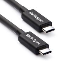 CABLE THUNDERBOLT DE 2M - THUNDERBOLT 3 USB-C (20GBPS) - COMPATIBLE CON THUNDERBOLT, DISPLAYPORT Y USB - 4K A 60HZ - HASTA 100W - STARTECH.COM MOD. TBLT3MM2M, - Garantía: SG -