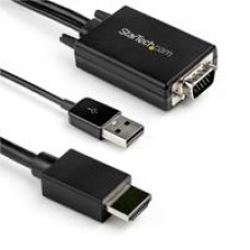 CABLE ADAPTADOR DE VGA A HDMI DE 2M CON AUDIO - 1920 X 1080 - CONVERTIDOR ACTIVO VGA A HDMI - MACHO A MACHO - STARTECH.COM MOD. VGA2HDMM2M, - Garantía: 2 AÑOS -