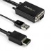 CABLE ADAPTADOR DE VGA A HDMI DE 2M CON AUDIO - 1920 X 1080 - CONVERTIDOR ACTIVO VGA A HDMI - MACHO A MACHO - STARTECH.COM MOD. VGA2HDMM2M, - Garantía: 2 AÑOS -