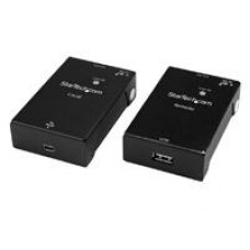 EXTENSOR DE USB 2.0 A TRAVS DE CABLE RJ45 CAT5E/CAT6 - HASTA 50M - KIT ADAPTADOR EXTENSOR DE ALTA VELOCIDAD DE PUERTO USB - ALIMENTADO - 480MBPS - EN METAL - STARTECH.COM MOD. USB2001EXTV, - Garantía: 2 AÑOS -