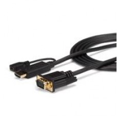 CABLE ADAPTADOR DE 3M CONVERTIDOR ACTIVO HDMI A VGA - ADAPTADOR 1920X1200 1080P - STARTECH.COM MOD. HD2VGAMM10, - Garantía: 3 AÑOS -