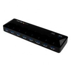 HUB CONCENTRADOR USB 3.0 DE 10 PUERTOS - HUB CON PUERTOS DE CARGA Y SINCRONIZACIN - 2 PUERTOS DE 1.5A - STARTECH.COM MOD. ST103008U2C, - Garantía: 2 AÑOS -