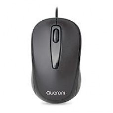 MOUSE OPTICO QUARONI ALAMBRICO COLOR NEGRO 1200 DPI, - Garantía: 1 AÑO -