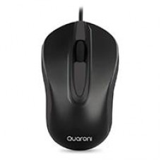 MOUSE OPTICO QUARONI ALAMBRICO COLOR NEGRO 1200 DPI, - Garantía: 1 AÑO -