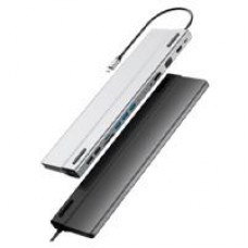 DOCKING STATION HUB ACTECK PORT X DH690 / USB C / 14 PUERTOS / 5X USB A - 2X USB C - HDMI - VGA - RJ45 - 3.5 MM - SD - MICRO SD / NEGRO / AC-932950, - Garantía: 1 AÑO -