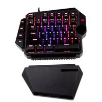 TECLADO GAMER BALAM RUSH DOMINATE GK540 / ALAMBRICO USB / ILUMINACION RGB / MULTIMEDIA / MECANICO A UNA MANO / ESPAÑOL / 39 TECLAS / NEGRO  / BR-932721, - Garantía: 18 AÑOS -