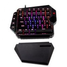 TECLADO GAMER BALAM RUSH DOMINATE GK540 / ALAMBRICO USB / ILUMINACION RGB / MULTIMEDIA / MECANICO A UNA MANO / ESPAÑOL / 39 TECLAS / NEGRO  / BR-932721, - Garantía: 18 AÑOS -