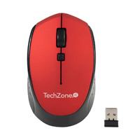 MOUSE TECHZONE TZ19MOU01-INAR OPTICO NANO USB BOTONES ROJO, - Garantía: 1 AÑO -