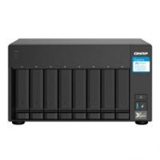 NAS QNAP TS-832PX-4G/ 8 BAHIAS SATA HDD DE 3,5/ NUCLEO CUADRUPLE 1.7GHZ/4GB DDR4 SODIMM AMPLIABLE A 16GB/2 PTO 2,5 GBE /2 PTO 10 GBE /USB 3.2 X3/ HOTSWAP/ NO INCLUYE DISCOS/ HASTA 144TB, - Garantía: 1 AÑO -