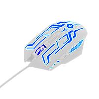 MOUSE GAMER ALAMBRICO 800 A 3600 DPI 6 BOTONES CONECTOR USB RGB VORTRED BY PERFECT CHOICE LEGACY - BLANCO, - Garantía: 1 AÑO -