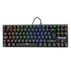 TECLADO MECANICO OCELOT GAMING OK-TKL2 / SWITCH ROJO / FULL RGB / 88 TECLAS / ANTHIGOSTING / USB / COLOR NEGRO, - Garantía: 1 AÑO -
