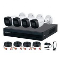 KIT 4 CANALES DAHUA 2 MEGAPIXELES AUDIO/ DVR COOPER-I WIZSENSE/ CON IA/ H.265+/ 4 CAMARAS METALICAS MICROFONO INTEG/ 4 CH+ 1 IP O HASTA 5 CH IP/ 4 CH SMD PLUS/ BUSQUEDA INTELIGENTE/ ACCESORIOS INCLUI, - Garantía: 2 AÑOS -