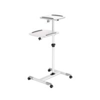 SOPORTE PROYECTOR,MANHATTAN,461726, TIPO CARRO 10KG, DOS BANDEJAS PARA 10KG C/UNA, PARA PROYECTORES Y LAPTOPS, - Garantía: 3 AÑOS -