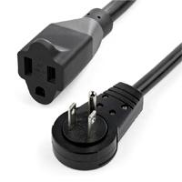 CABLE DE CORRIENTE DE 3M DE EXTENSION - CABLE DE ALIMENTACION ROTATIVO PLANO DE 360 - NEMA 5-15P A NEMA 5-15R - 16AWG - 15A 125V - NEGRO - 3 PUNTAS - UL - STARTECH.COM MOD. RTPAC10110, - Garantía: 5 AÑOS -