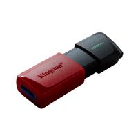MEMORIA FLASH USB KINGSTON DATA TRAVELER EXODIA M 128GB GEN 1 3.2 C/TAPA MVIL NEGRO ROJO DTXM/128GB, - Garantía: 1 AÑO -