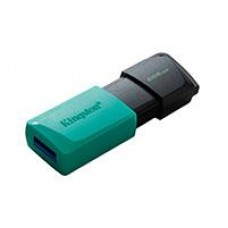 MEMORIA KINGSTON 256GB USB 3.2 GEN 1 ALTA VELOCIDAD / DATATRAVELER EXODIA M VERDE OCEAN C/TAPA MÓVIL (DTXM/256GB), - Garantía: 1 AÑO -