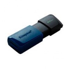 MEMORIA FLASH USB KINGSTON DATA TRAVELER EXODIA M 64GB GEN 1 3.2 GEN 1 C/TAPA MÓVIL NEGRO + AZUL (DTXM/64GB), - Garantía: 1 AÑO -