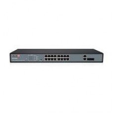 SWITCH POE / PROVISION ISR / POES-16250C+2COMBO / 16 CANALES POE / DOWNLINK:*16 100MBPS / UPLINK: *2 1000MBPS / TOTAL POE 250W, - Garantía: 2 AÑOS -