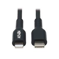 CABLE USB TRIPP-LITE  M102-02M-BK CABLE DE SINCRONIZACIóN Y CARGA USB C A LIGHTNING (M/M), CERTIFICADO MFI, NEGRO, 2 M [6.6 PIES], - Garantía: 2 AÑOS -